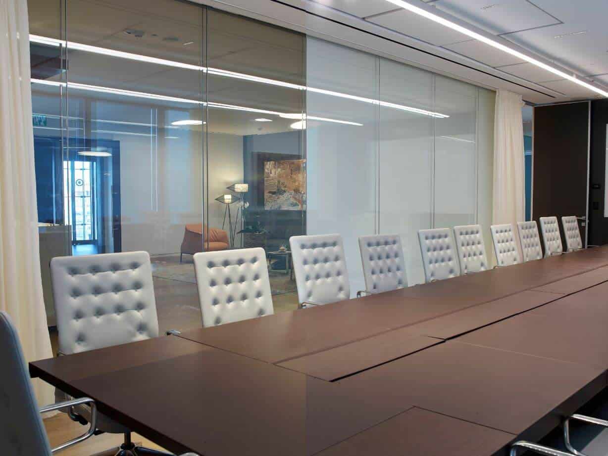 smartglass office partition