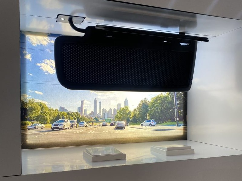 Glasstec Event PDLC Fabric Sunvisor