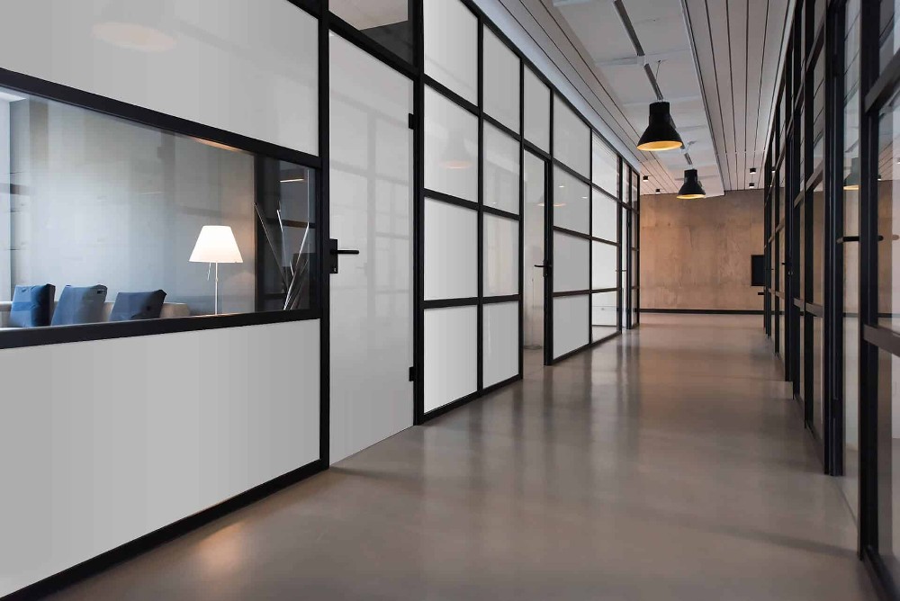 switchable smart glass window office partitions