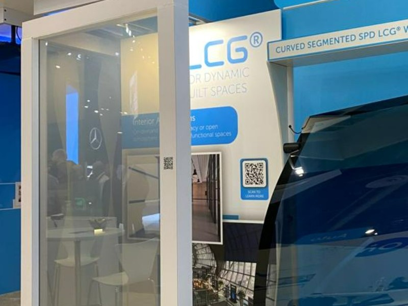 CES grey partition smart glass